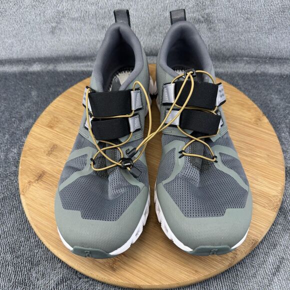 On Running CloudTec Shoes Mens Size 10.5 Gray Green Sneakers Running No Insoles - Picture 3 of 11